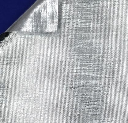 Tecido de fibra de vidro com folha de alumínio retardante de chamas e alta resistência ao rasgo para folha de alumínio de 7 mícrons, ecologicamente correto