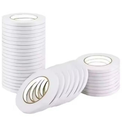 Banda Adesiva Acrílica à Base d'Água Banda Adesiva de Tecido Duplo Lado Com Liner de Liberação de Papel Branco Revestido com PE