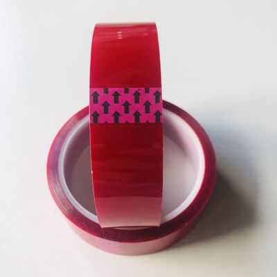 Fita adesiva de silicone de filme PET de baixa energia de superfície 0,055 mm de espessura 10 mm - 500 mm de largura