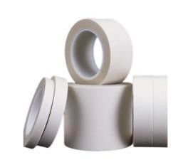 Banda isolante de PTFE de cor branca de 25 mm com adesivo de silicone para temperaturas da classe H