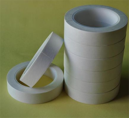 Banda adesiva de papel de silicone de aramida de 180 °C com alongamento de 4% e semelhante à fita adesiva de papel Nomex