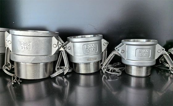 Casting de precisão de tamanho personalizado para aplicações industriais Camlocks etc.