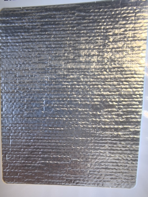 30m/50m comprimento de rolo tecido de vidro isolante resistente ao calor laminado com folha de alumínio largura 1000mm para aplicações industriais