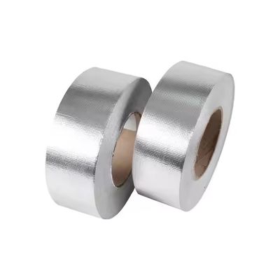 Fita de tecido de alumínio e vidro com retardante de chama de grau comercial Adesivo acrílico solvente para isolamento