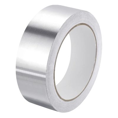 Fita de Folha de Alumínio de Alta Qualidade com Adesivo Acrílico Solvente 80um de Espessura Aplicações Gerais de Fixação, Remendo, Vedação e Máscara