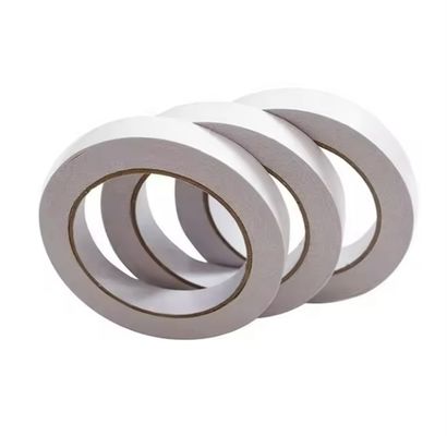 Fita adesiva de tecido dupla face com espessura de 70um com adesivo acrílico solvente de alto desempenho para colagem geral