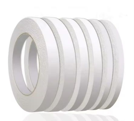 Fita adesiva de tecido dupla face com espessura de 70um com adesivo acrílico solvente de alto desempenho para colagem geral