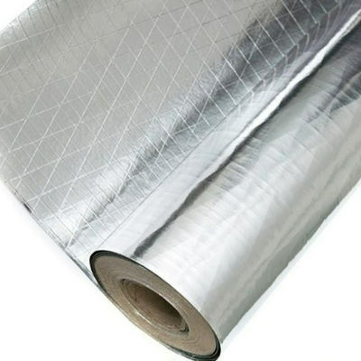 FSK resistente à chama com espessura de folha de 7 um e papel Kraft de 60 gm para isolamento de dutos HVAC