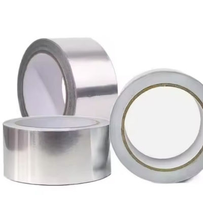 Fita de alumínio de 30um com adesão de 15N/25mm e resistência à tração de 45N/25mm para vedação de HVAC