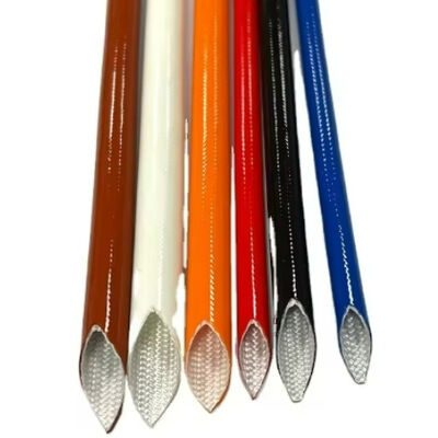 Manteiga isolante de fibra de vidro vernizada de silicone com diâmetro exterior de 0,5 a 25 mm