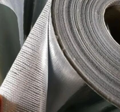 Fita de vidro de pano da folha de alumínio uma espessura de 170 mícrons com esparadrapo acrílico solvente