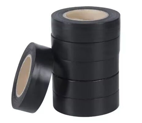 Black Electrical PVC Tape 0.18mm Thickness Insulation Tape