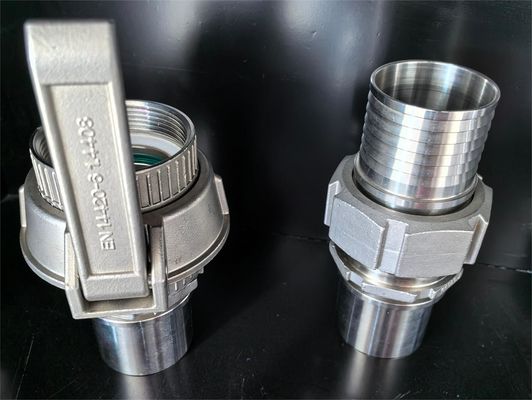 Equipamento de aço inoxidável Centro de usinagem CNC de aço inoxidável Conectores de caminhão-tanque de processo de cera perdida