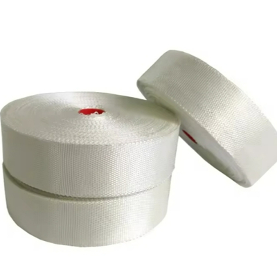 Fita de tecido de fibra de vidro sem álcalis 0,18mm x 50mm para isolamento elétrico