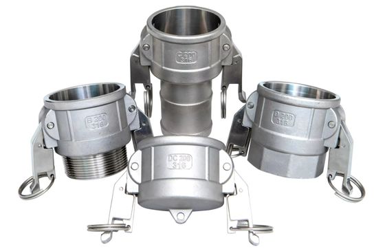 Acoplamento Camlock Autotravante Tipo B/C/D/DC Com Alças de Travamento Automático