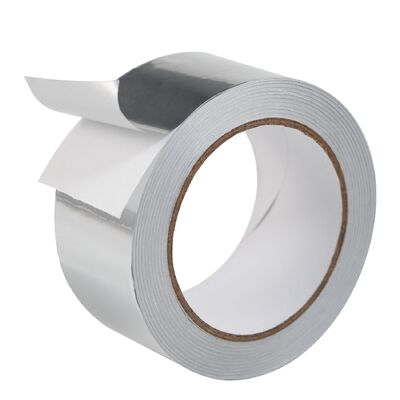 Tape de alumínio de alto desempenho. Refletor de calor e resistente à umidade para vedação de dutos HVAC.